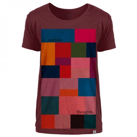 random-thoughts-maroon-t-shirt