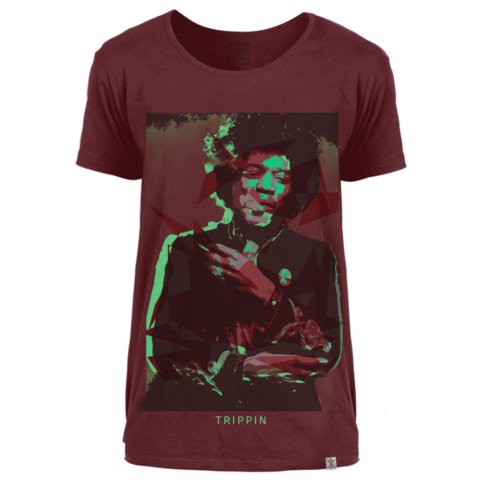 trippin-maroon-t-shirt